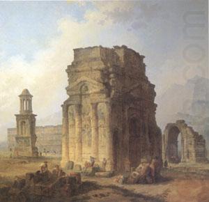 Triumphal Arch and Amphitheater at Orange (mk05), ROBERT, Hubert